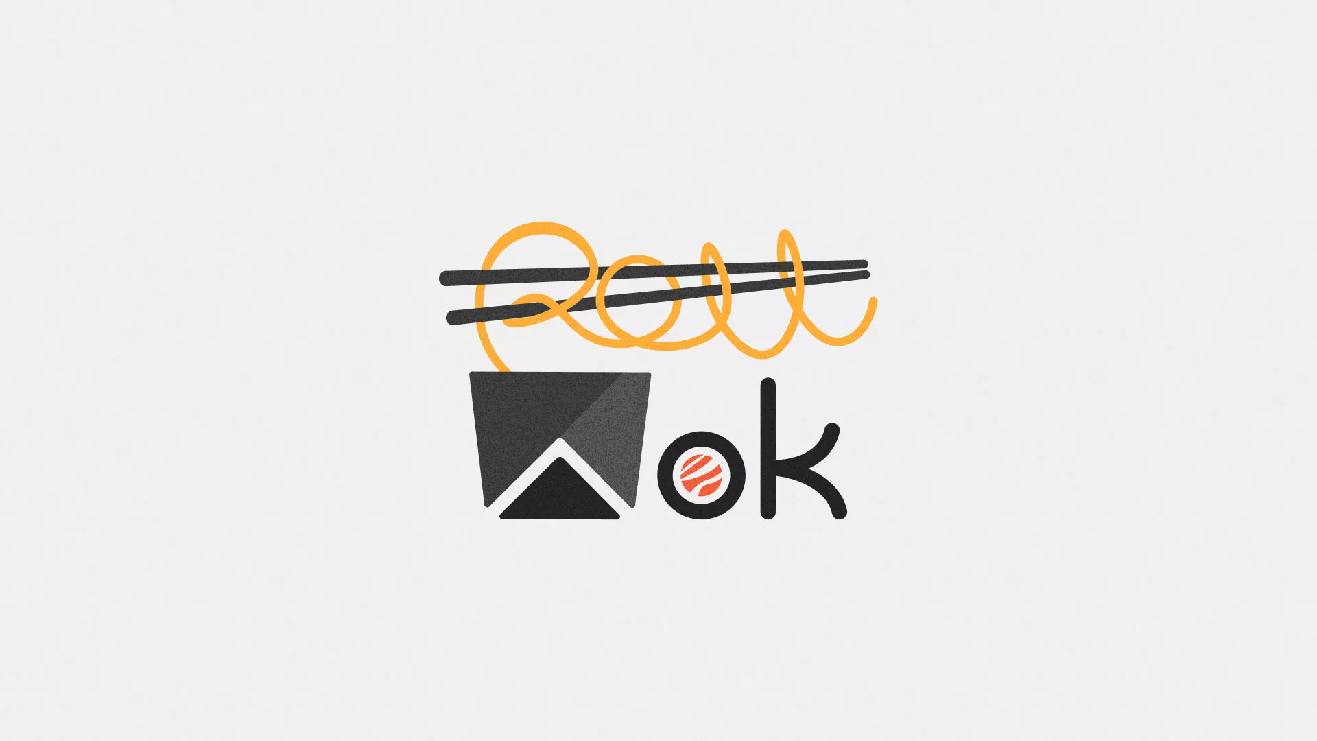 Разработка логотипа суши-бара «Roll Wok Club» в Верхнеуральске